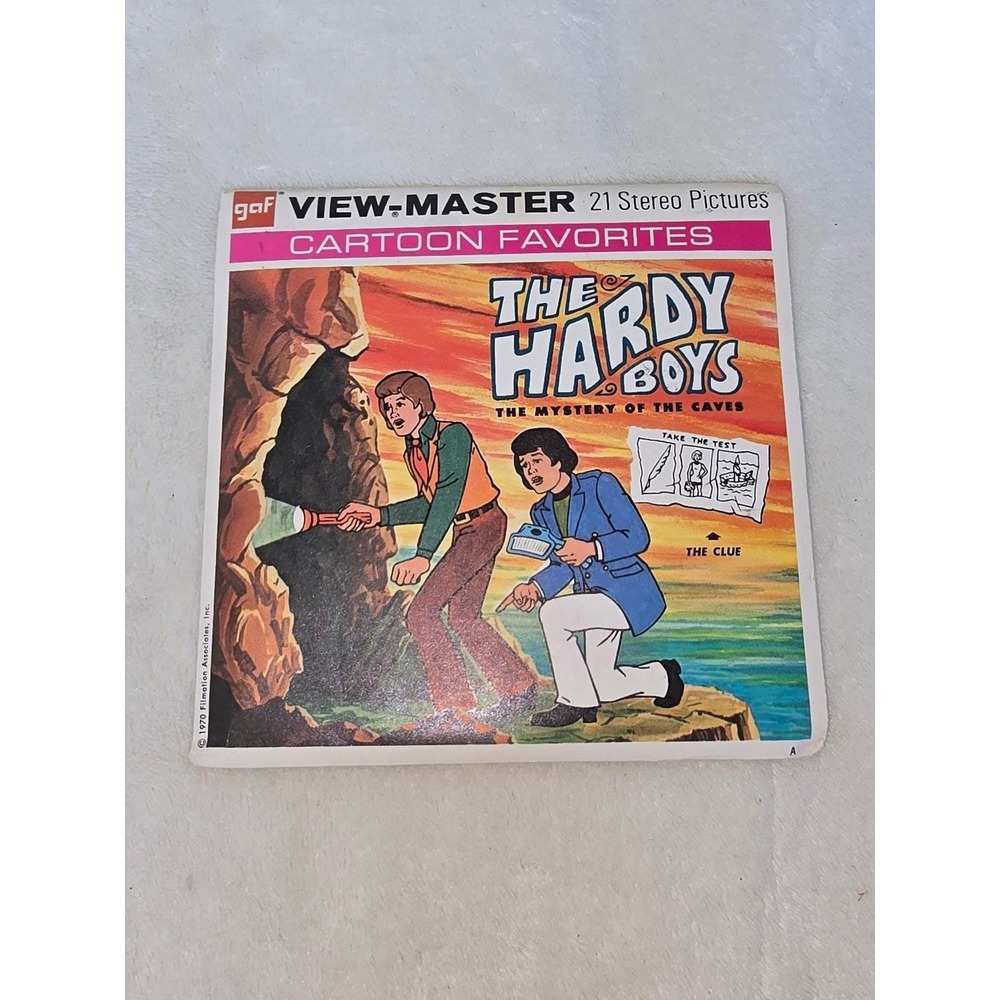 Vintage 1970 GAF View-Master The Hardy Boys Mystery of the Caves 3 Reel Set B547